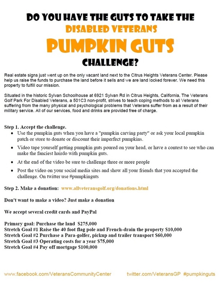 Pumpkin Guts Challenge Flyer