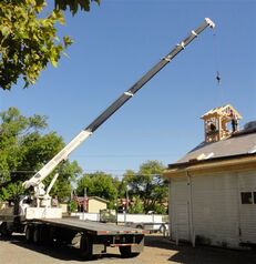 Constructing the Bell Tower on the Veterans Community Center, Citrus Heights, CA