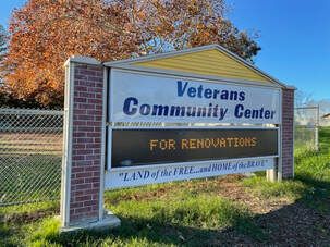 Veterans Community Center in Citrus Heights, CA electronic sign for announcements, etc